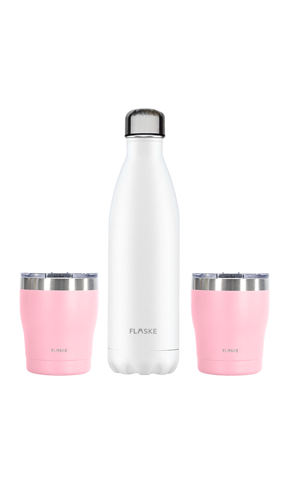 Bundle M - Ice 750ml + 2x Flower Coffee Cup 250ml