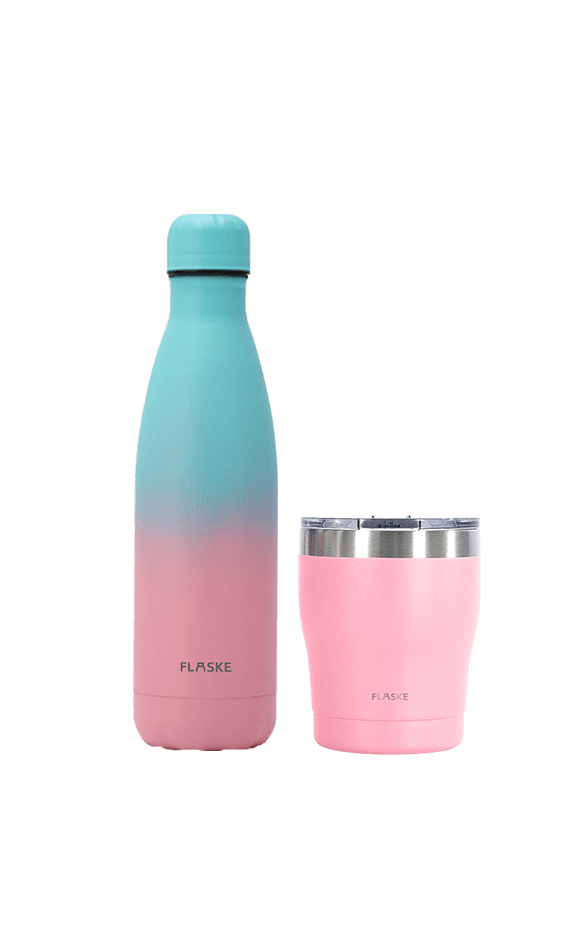 Bundle S - Gradient Spring + Flower Coffee Cup 250ml